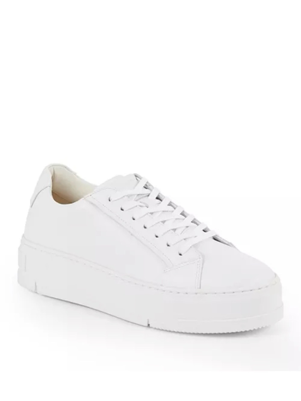 Vagabond White Platform Lace-Up Sneakers